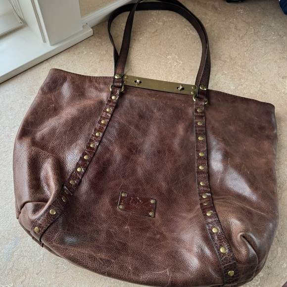 Patricia Nash Handbags - Patricia Nash Brown Studded Tote Purse